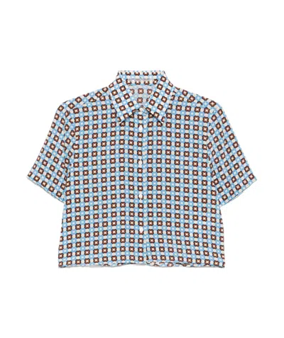 Ermanno Scervino Geometric-pattern Shirt In White