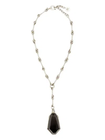 Ermanno Scervino Geometric-pendant Necklace In Metallic
