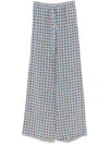 Ermanno Scervino Geometric-print Trousers In Blue