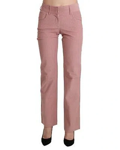 Pre-owned Ermanno Scervino Gerade Hose Aus Baumwolle - Pants - Pink -size 40 In Rosa