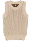Ermanno Scervino Crystal-embellished Tank Top In Nude