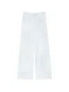 Ermanno Scervino Gingham-pattern Drawstring Trousers In Blue