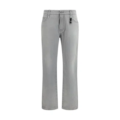 ERMANNO SCERVINO GRAY COTTON BOYFRIEND JEANS