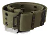 Ermanno Scervino Green 100% Cotton Rustic Bronze Buckle Belt In Green