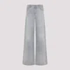 Ermanno Scervino Grey Baggy Cotton Jeans