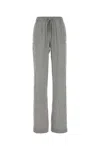 Ermanno Scervino Stretch Silk Palazzo Trousers With Side Stripe In Green