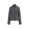 Ermanno Scervino Grey Tailored Shirt With Classic Collar In Gray