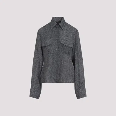 ERMANNO SCERVINO GREY VISCOSE SHIRT