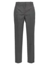 Ermanno Scervino Wool Trousers With Back Pockets And Belt Loops In Gray