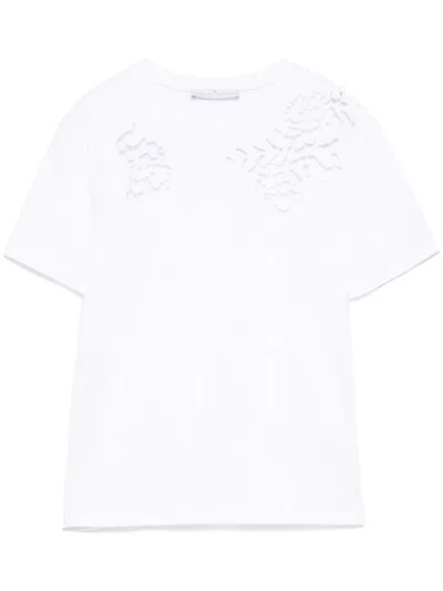 Ermanno Scervino Guipure-lace T-shirt In White