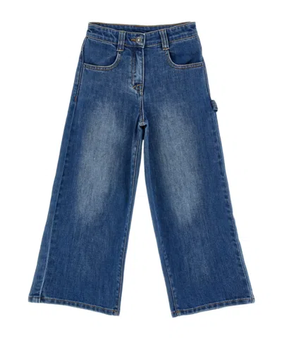 Ermanno Scervino Hammer-loop Wide-leg Jeans In Blue