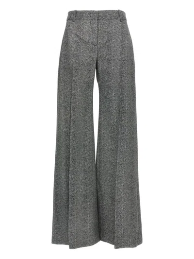 ERMANNO SCERVINO HERRINGBONE PATTERN FLARED TROUSERS