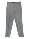 Ermanno Scervino Herringbone-pattern Trousers In Gray