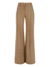 Ermanno Scervino Printed Viscose Wide-leg Pant In Blue