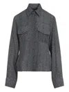 Ermanno Scervino Grey Tailored Shirt With Classic Collar