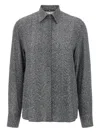Ermanno Scervino Herringbone Shirt Adorned With Rhinestone Details