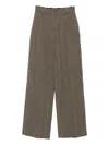 Ermanno Scervino Herringbone Trousers In Brown
