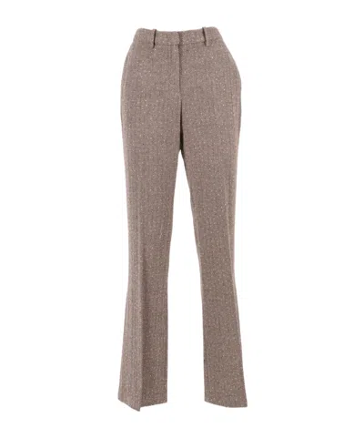 ERMANNO SCERVINO HERRINGBONE TROUSERS