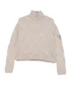 Ermanno Scervino High-neck Sweater In Neutral