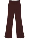 Ermanno Scervino Cady Bootcut Trousers In Brown