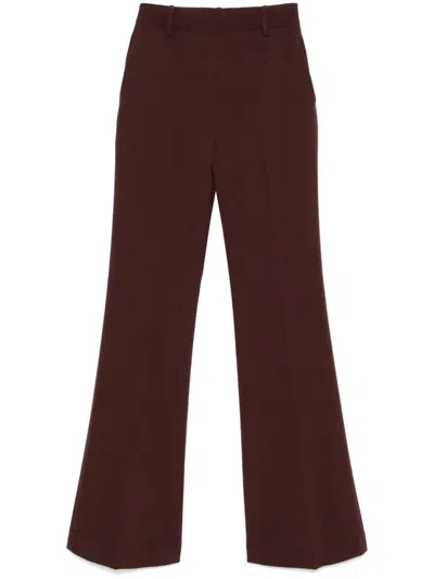 ERMANNO SCERVINO HIGH-RISE STRETCHY FLARED TROUSERS