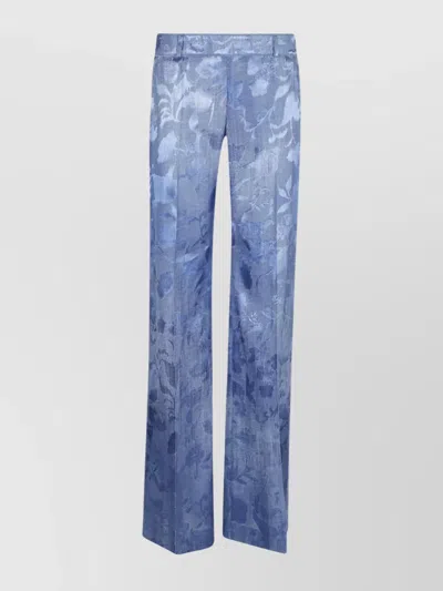 Ermanno Scervino High Waist Floral Pattern Wide-leg Trousers