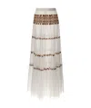 Ermanno Scervino High-waist Maxi Tiered Skirt In White