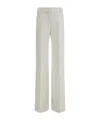 Ermanno Scervino High Waist Wide-leg Trousers In White