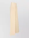 Ermanno Scervino High Waist Wide Leg Trousers With Belt Loops In Neutral