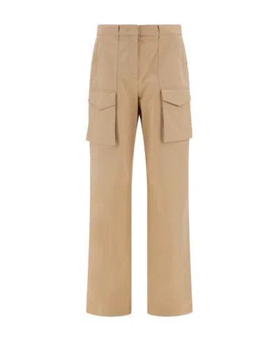ERMANNO SCERVINO ERMANNO SCERVINO HIGH-WAIST STRAIGHT-LEG CARGO TROUSERS
