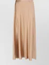 Ermanno Scervino High-waisted Midi Skirt Smooth Finish In Neutral