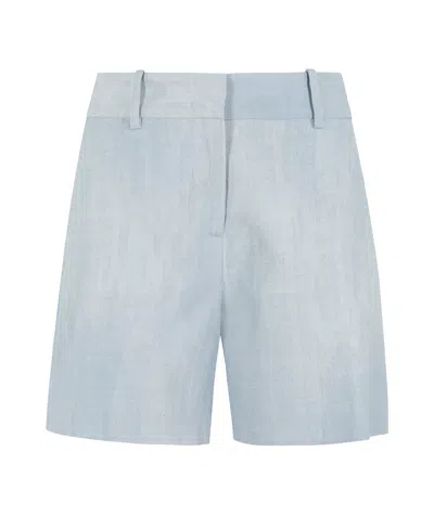 Ermanno Scervino High-waisted Shorts In Blue