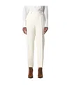 Ermanno Scervino High-waisted Tapered Trousers In White