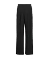 Ermanno Scervino Trousers Wide Leg Elastic Waistband In Black