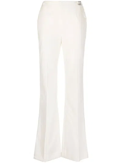 Ermanno Scervino High-waisted Tailored Trousers In Gray