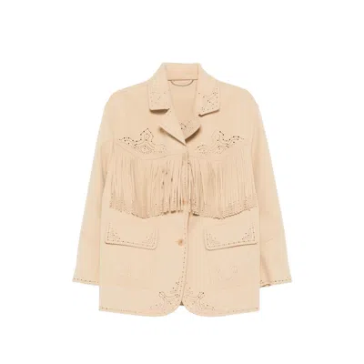 Ermanno Scervino Jacket In Neutral
