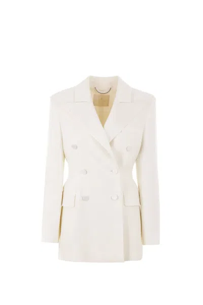 Ermanno Scervino Double-breasted Jacket In White