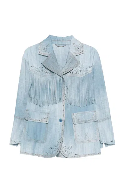 Ermanno Scervino Jackets In Blue