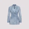 Ermanno Scervino Floral Pattern Double-breasted Jacket With Tailored Fit