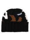 Ermanno Scervino Jacquard-pattern Beanie In Black