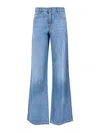 Ermanno Scervino Denim Trousers With Belt Loops In Multi