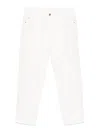 Ermanno Scervino White Trousers With Front Button Closure