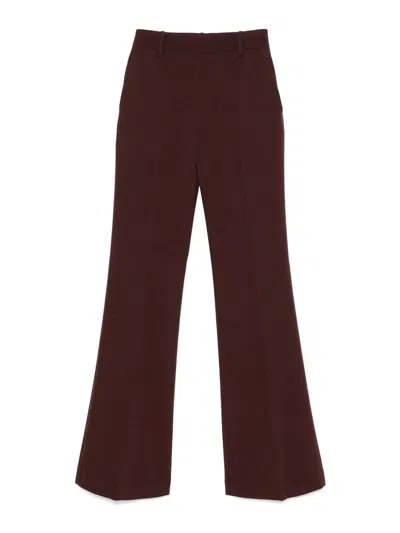 Ermanno Scervino Cady Bootcut Trousers In Brown