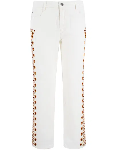 Ermanno Scervino Jeans In White