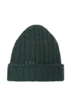 Ermanno Scervino Jewel-embellished Ribbed Beanie In Green
