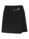 Ermanno Scervino Jewel-embellished Virgin-wool Skirt In Black