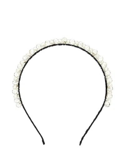 Ermanno Scervino Junior Kids' Beaded Hair Accessory In Black