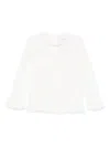 Ermanno Scervino Junior Bestickte Bluse In White