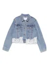Ermanno Scervino Junior Corded-lace Jacket In Blue