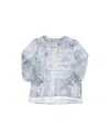 ERMANNO SCERVINO JUNIOR COTTON AND SILK VOILE BLOUSE WITH LACE